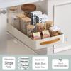 Pull-Out Basket Drawer Dish Rack for Kitchen Cabinet Storage