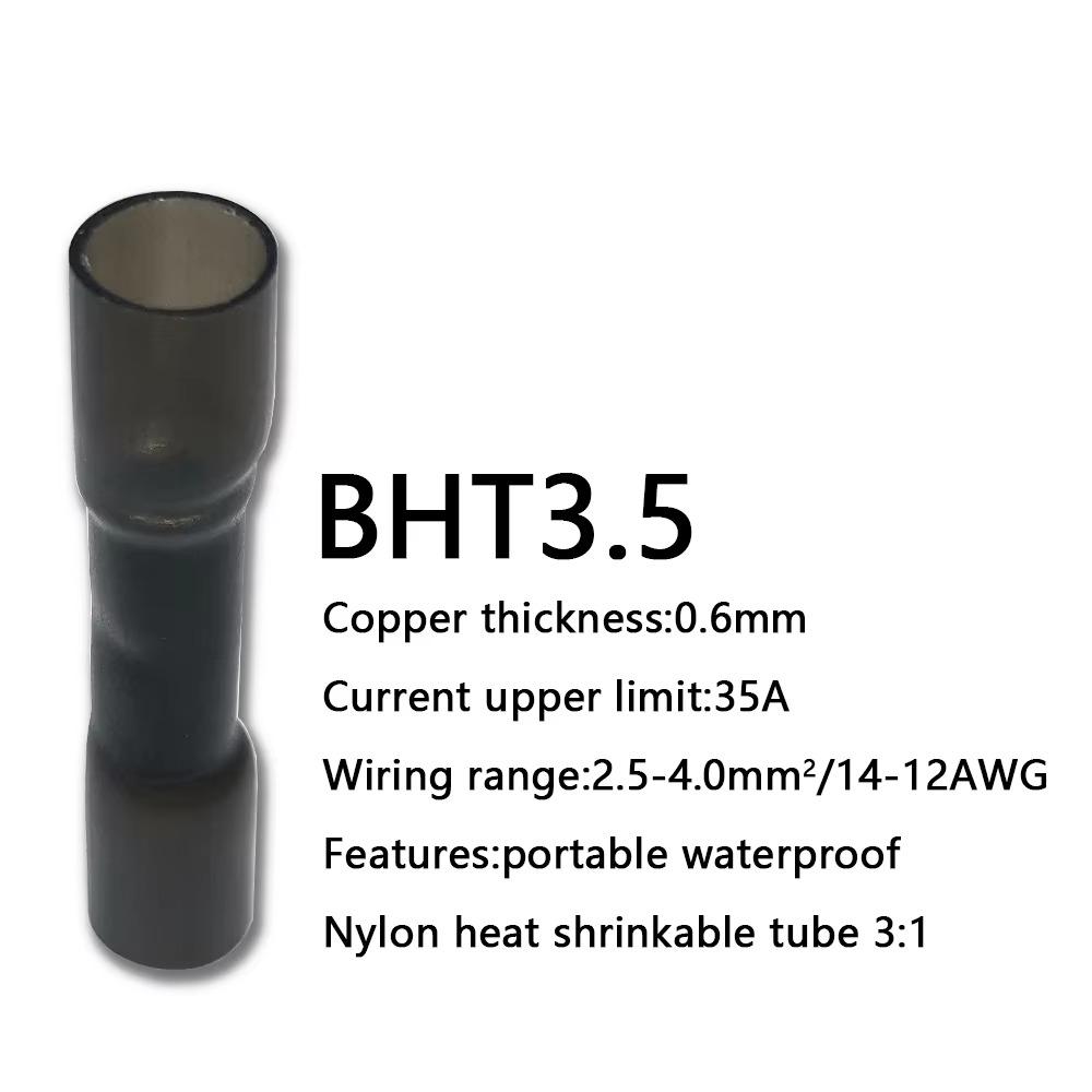 Heat Shrink Butt Wire Connectors AWG 26-10 0.3-6.0mm2 Waterproof Insulated Automobile Wire Cable Crimp Terminals
