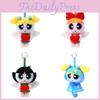 Powerpuff The Girls Blossom Raincoat Plush Toy Backpack Keychain Cartoon Pendant