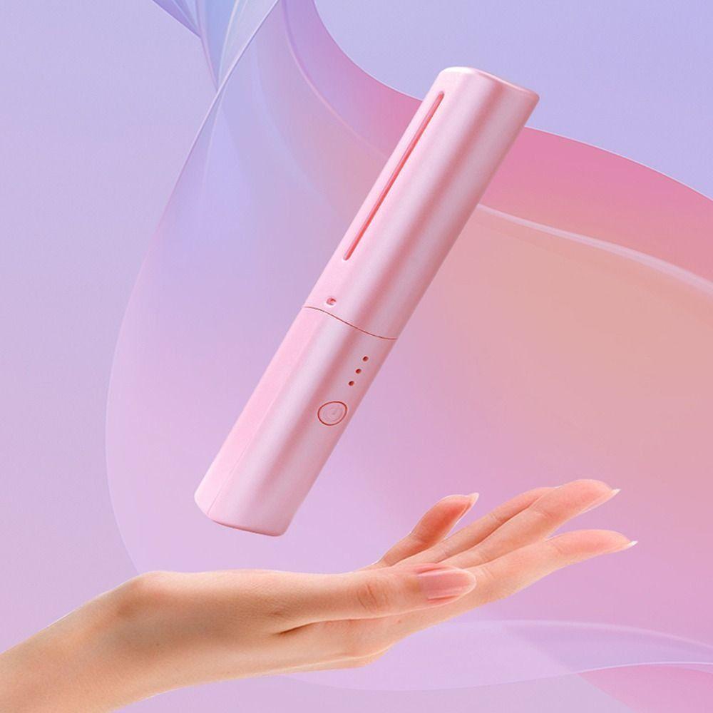 Rechargeable Hair Straightener 2 In 1 Fast Heating Comb Portable Lazy Wireless Hair Hot Comb  Women