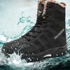 Men's Winter Boots Winter Snow Boots Warm Men Hiking Boots Leather High Top Large Size Men's Boots Outdoor Sneakers