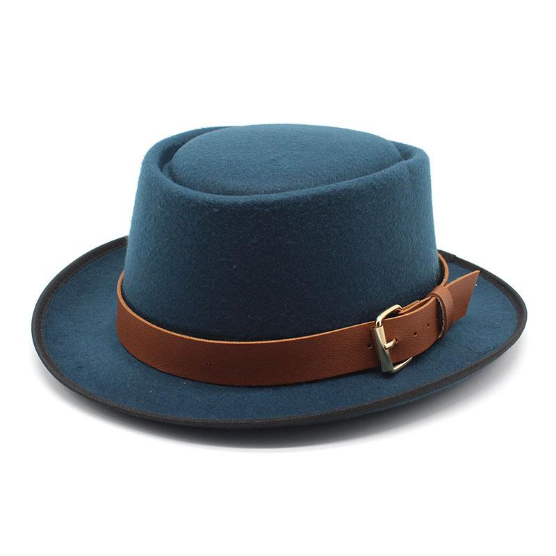Шляпа Женская, Купольная Шерстяная Шляпа, Мужская Британская Джазовая Шляпа, Ретро Цилиндр, Женская Модная Шляпа