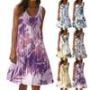 Women's Dress Cute Sleeveless Casual Print Slip Beach Skirt Sundress