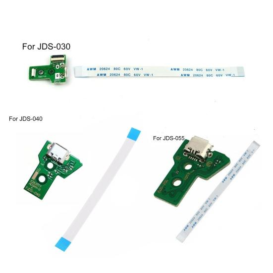 Плата порта зарядки Легкая Точная 12-контактный шлейф Разъем порта USB для зарядки Плата для Sony для PS4 JDS-030/JDS-040/JDS-055