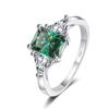 Bague Ringen Классическое кольцо с муассанитом сияющей огранки из стерлингового серебра 925 пробы 3 карата с бриллиантами, обручальные кольца для женщин