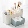 Swab Stick Storage Case Escritori Organizador De Maquillaje Plastic Makeup Organizer MakeUp Brush Storage Box with Drawer Cotton