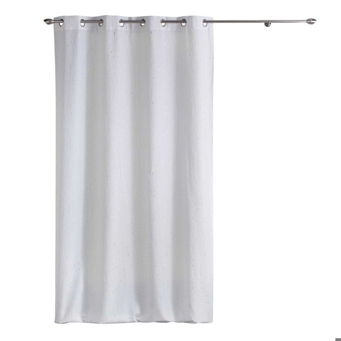 Rideau a oeillets 140 x 260 cm Filliane blanc