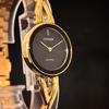 Used [CITIZEN] Ladies watch/Eco-Drive/Citizen/Stylish/For women/Gold/Black color/Noble/Beautiful