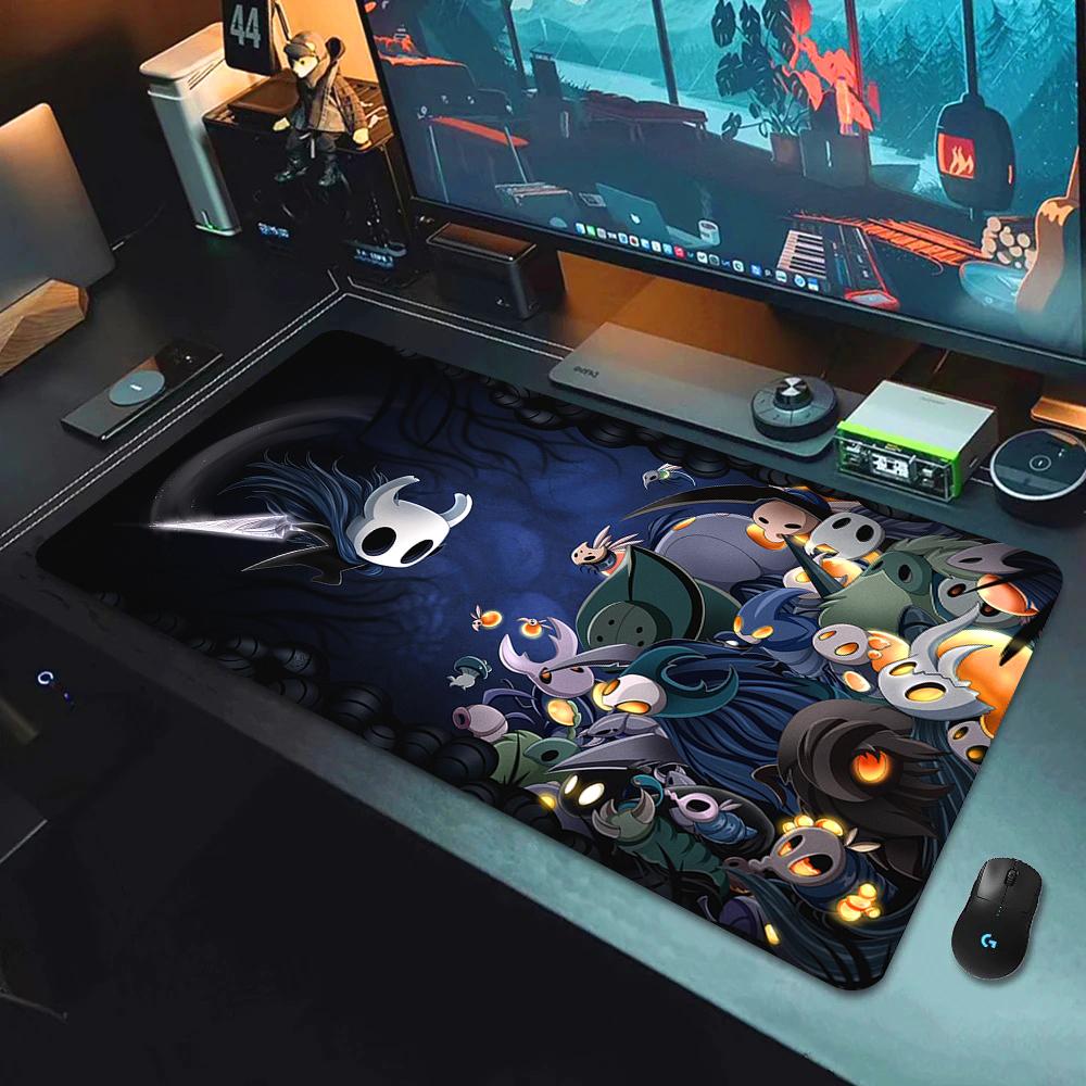 90x40см Игровой HD Коврик для Мыши Аниме Резиновый Коврик для Мыши Hollow Knight Сшитый Край Ковер для Клавиатуры Большой Офисный Коврик для Стола Компьютерной Компании