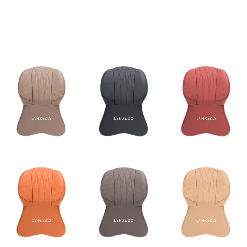 Lynk & Co Car Headrest & Lumbar Support Set for 01/06/07/08/09/10EMP/Z20/900 - Neck & Waist Protection.