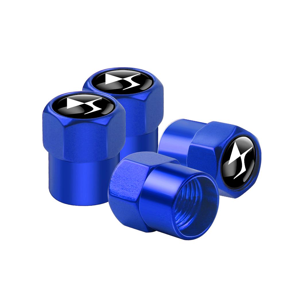 4pcs Car Metal Badge Wheel Tire Valve Caps Stem Cover For Citroen C1 C2 C3 VTS C4 Saxo C4L C5 C6 C8 Xsara Picasso C-ELYSEE DS