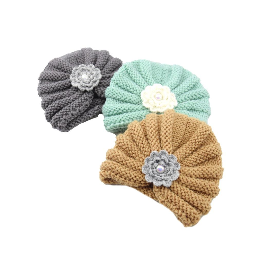 Детская шерстяная индийская шапка Camellia Pearl, теплая, вязаная, для новорожденных, на осень и зиму