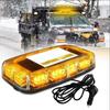 48LED Roof Top Strobe Lights Car Emergency Safety Warning Flashing Light Police Beacon for 12-24V Trucks Construction Vehicles