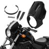 Обтекатель фары мотоцикла для Honda Rebel CMX 300 500 2017-2022 Комплекты для крепления на передней вилке Маска фары Черный