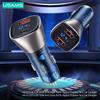 USAMS 72W Fast Car Charger Dual Port USB Type C Quick Charger Digital QC PD Laptop Phone Charger For iPhone 13 Pro Max 12 Huawei