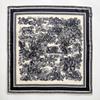 1116 spring and summer new silk wool medium square scarf women's high-end sense retro and elegant printing small silk scarf shawl wholesale