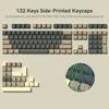 132 Key Custom Lavender Purple Double Shot Keycaps Shine Through PBT Keycaps for Cherry Gateron MX Switches Mechanical Keyboards