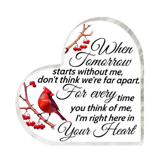 Прозрачный акриловый сердечный орнамент, настольный декор, напечатанный прозрачный акриловый блок, отдельно стоящее сердце