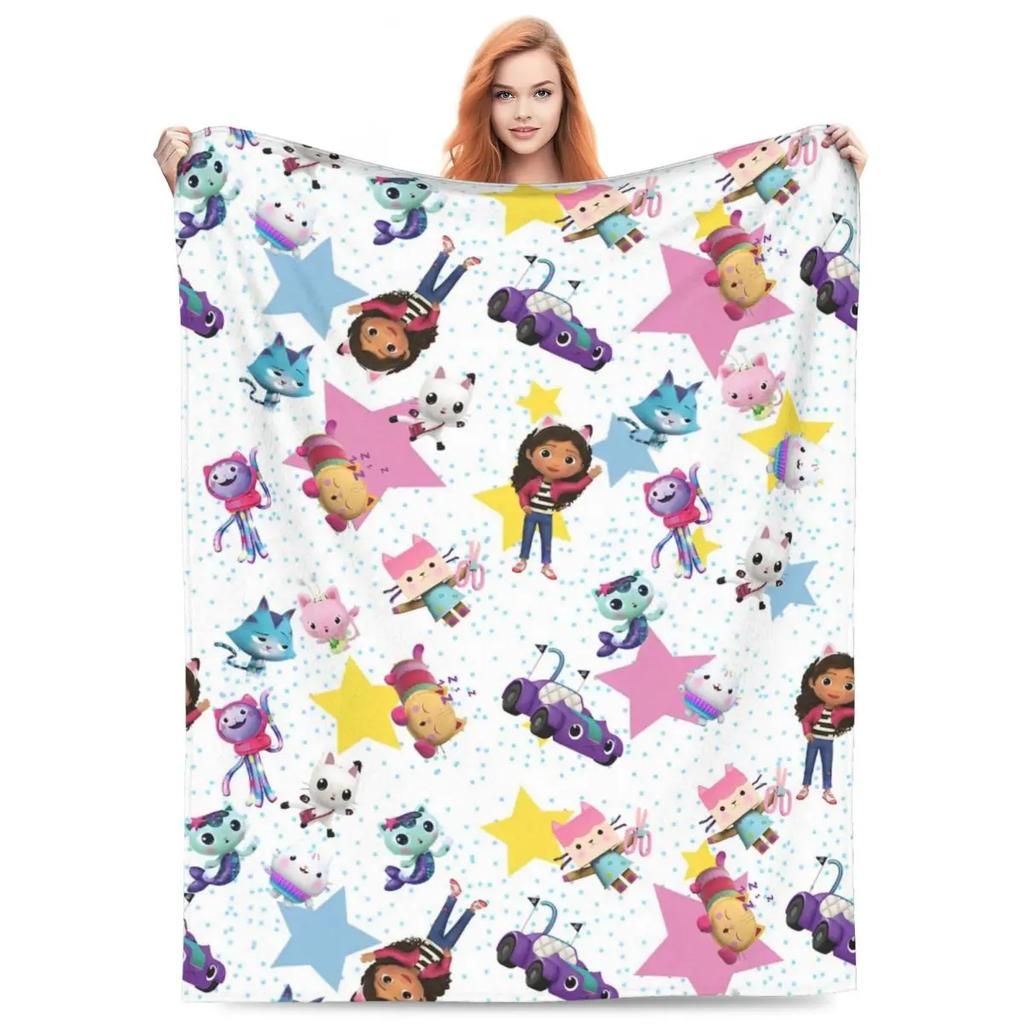 Милые одеяла для кукольного домика G-Gabbys Girl из флиса Весенне-осеннее Волшебный дом Дышащее Мягкое Одеяло-плед для Кровати Дивана Коврик Кусок