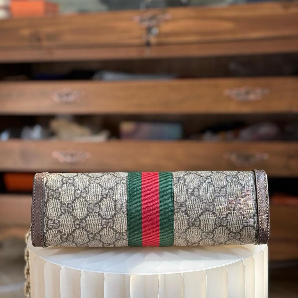 [Б/У] Маленькая сумка через плечо Gucci Ophidia 'GG Supreme' - Очень хорошее состояние #G58HT3