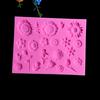 22 Even Flower Fondant Silicone Mold Chocolate Pudding Biscuit Handmade Soap Mold