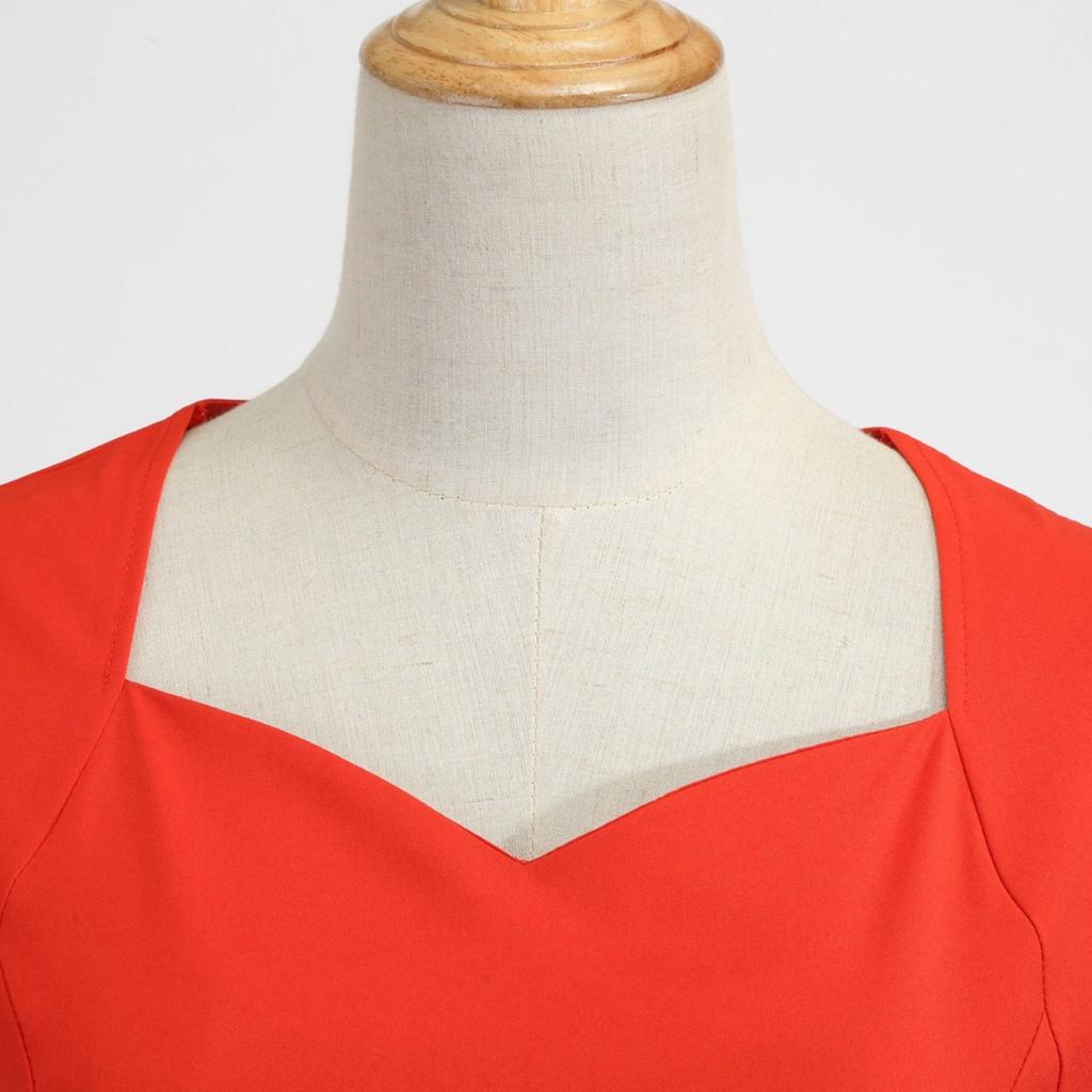 GMXIA Летнее винтажное женское платье с рукавами-мешками, однотонное свободное платье с поясом