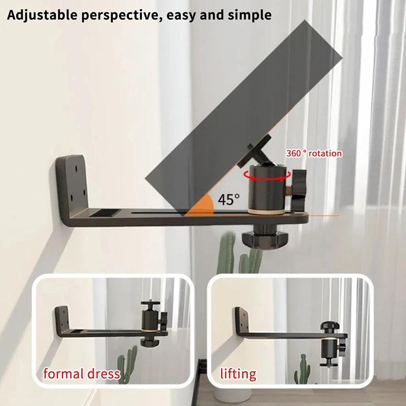 Портативный кронштейн для проектора, вращающийся на 360 градусов, настенное крепление, держатель для проектора, универсальный винт 1/4 для подставки для проектора Xgimi Jmgo Dangbei