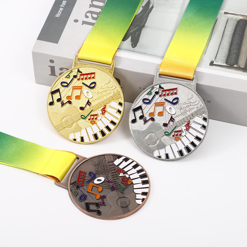 Cultural & Creative Sports Medals: Gold, Silver, Bronze Marathon Round Medals & Badges