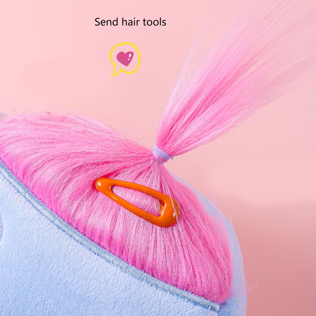 Мультяшная кукла-карандаш, плюшевая сумка для ручек, пенал на молнии, большая вместимость, сумка для канцелярских принадлежностей, подарок для ребенка в школу