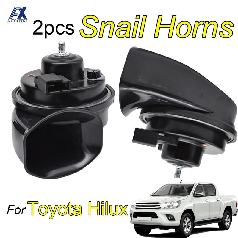 Гудок-улитка для Toyota Hilux AN10 AN20 AN30 AN120 AN130 2004-2020 12В 110-125дБ Громкий автомобильный гудок 410/510 Гц Двухтональный Автогудок