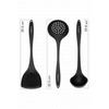Valletta Navas 3Piece Serving Set Black