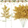 5Pcs Artificial Christmas Pine Needle Home Room Decoration Christmas Tree Leaf Pendant Outdoor Garden Christmas New Year Decor