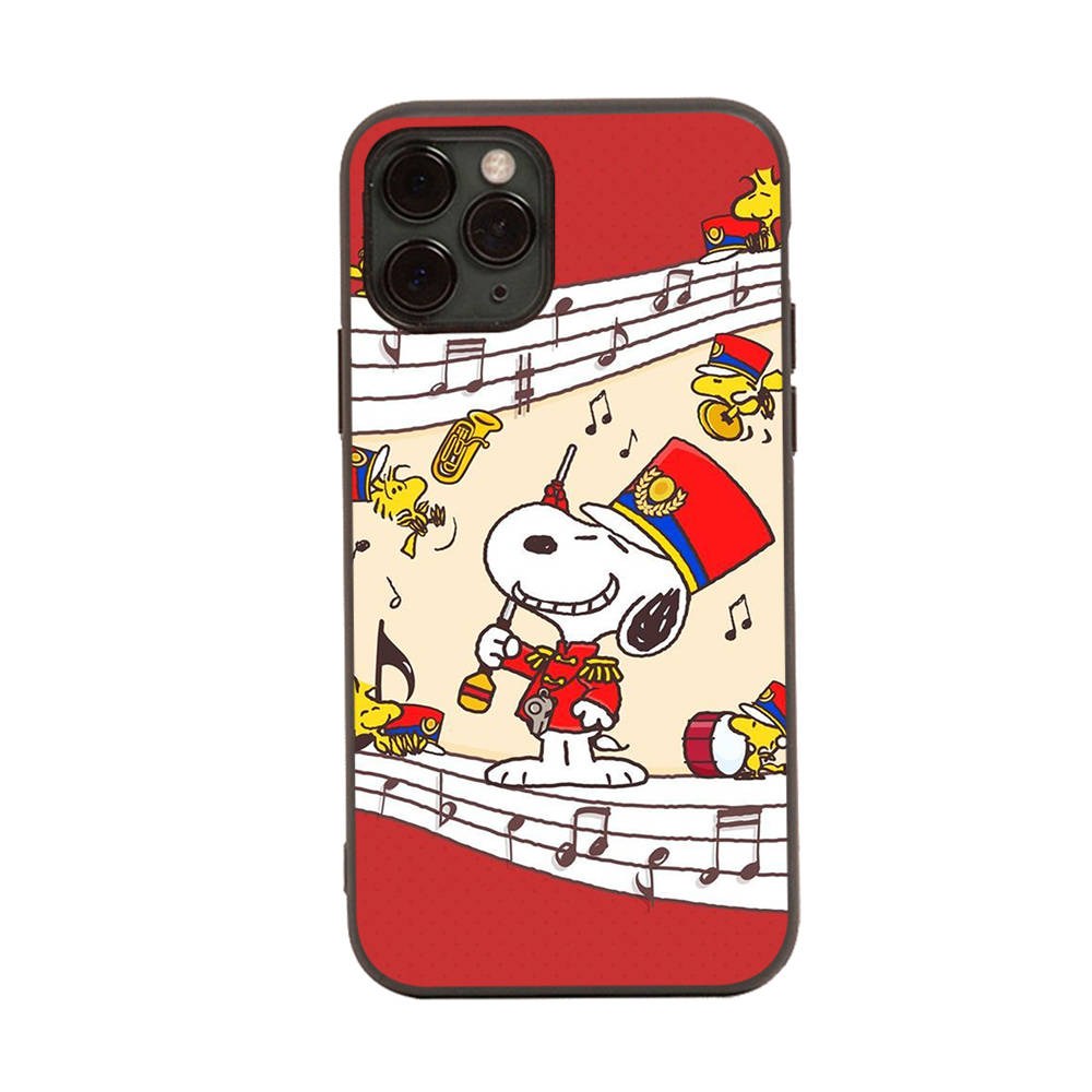 Case for iPhone 16 15 Plus 14 13 12 11 Pro 8 7 6S 6 SE 5S X XR XS Max Realme C30 C33 C31 9I Black Sofe Cover NI35 Fun Snoopy