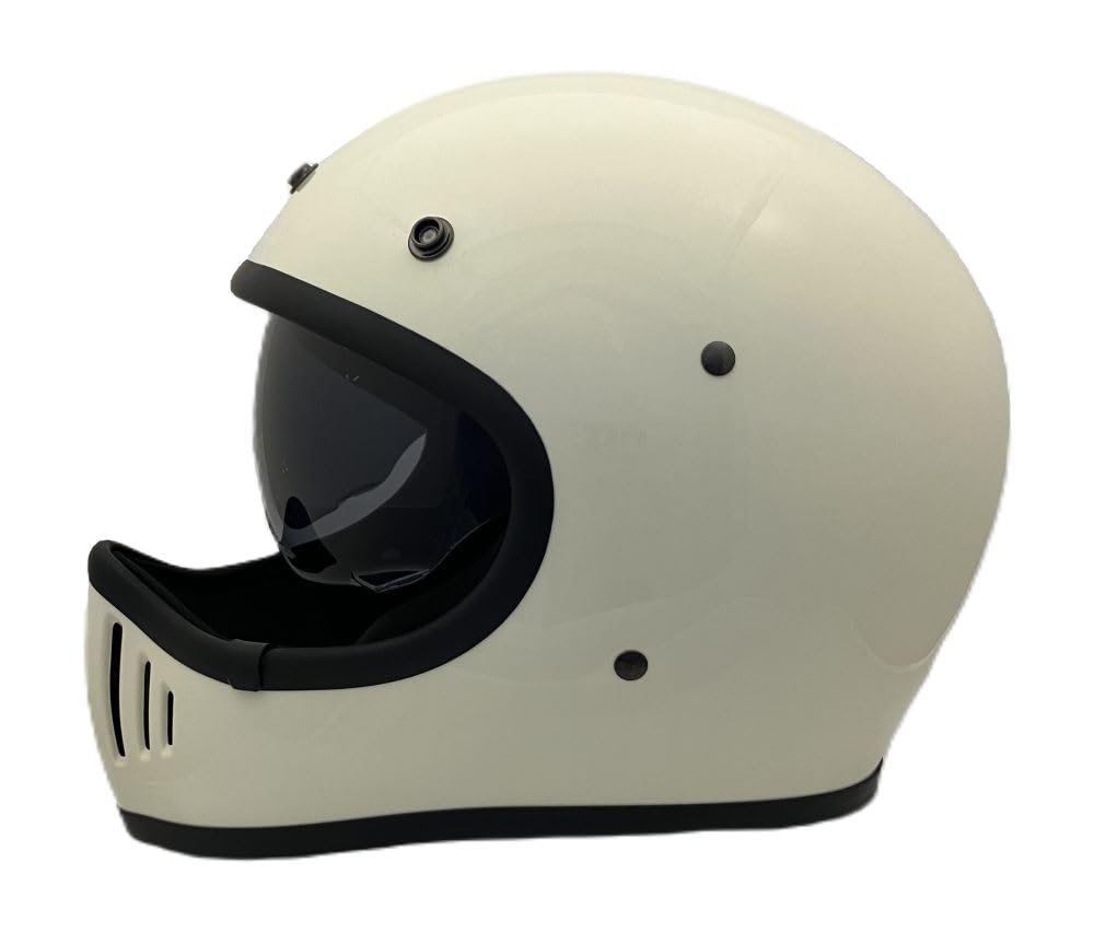 SunUp Мотошлем пилот Full Face Размер M SM-001 (57-58см) (Белый с оттенком)