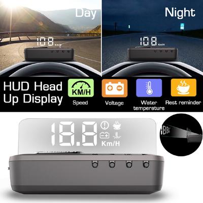 Автоматический HUD Head-Up Display Стайлинг автомобиля 4K Hud Дисплей Проектор Предупреждение о превышении скорости Аварийная система Черный 12В Универсальный