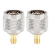 2 шт. N-образный разъем для коаксиального кабеля SMA-образный разъем для никелированной меди 50 Ом для антенны