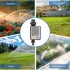 IPX5 Waterproof Digital Watering Timer Large Screen Garden Watering Timer  Garden Watering