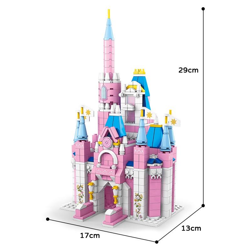 1000 шт. 6 в 1 серия друзей, замок принцессы розовой мечты, строительный блок для девочек, королевский дом, набор городских кирпичей, детская игрушка