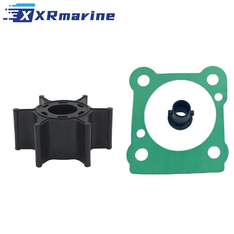 6G1-44352 Water Pump Impeller with Gasket Damper for Yamaha 2 Stroke 6HP 8HP Outboard 6G1-44352-00 18-3066