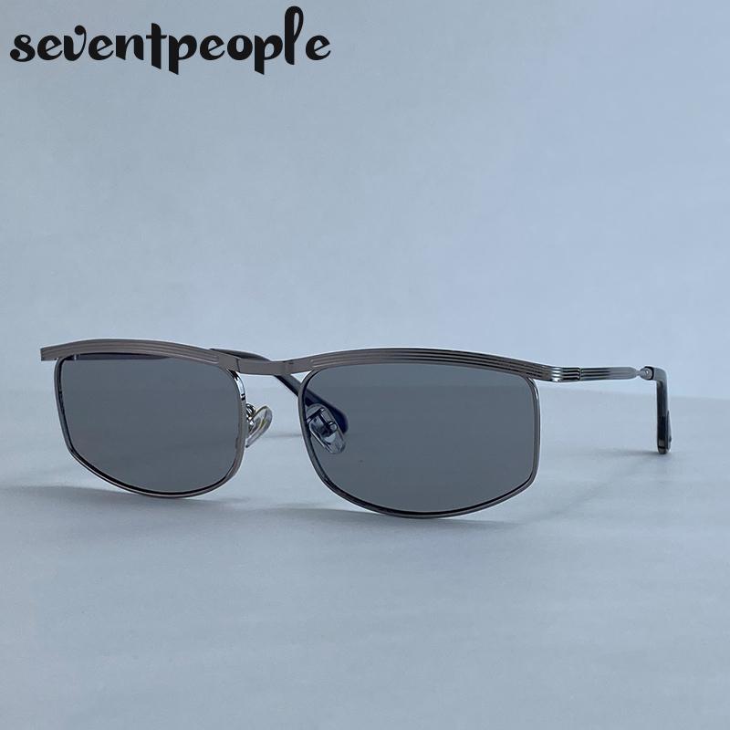 Steampunk Shield Rectangle Sunglasses Women  Luxury Brand Trendy Metal Rectangular Shades Vintage Driving Eyewear For Ladies