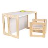 Wooden Table with Chair for Kids Furniture Set for Baby Activity Play Set for Babies Tc-002, Natural/white