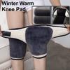 Winter Warm Knee Pads Thickened Plush Two Layer Adjustable Thermal Cold Proof Ski Cycling Daily Use Outdoor Sports Arthritis