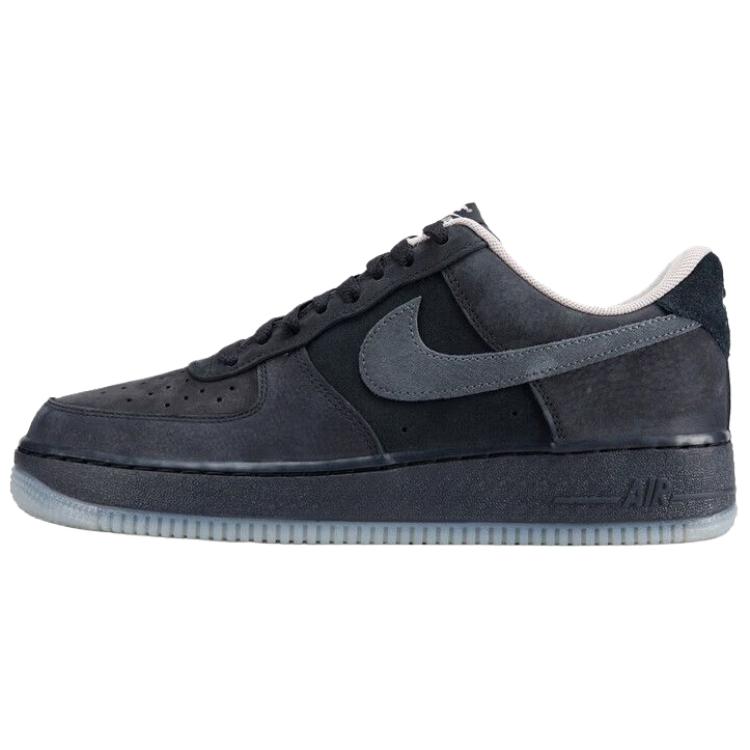 Nike Nike Air Force 1 Кожаные Дышащие Амортизирующие Скейтбордические Кроссовки Мужские Черные IQ9791-001