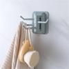 Kitchen Bathroom Wall Mount Self Adhesive Hooks Rotary Towel Sundries Hanger Plastic Towel Hook Rotatable Holder Wall Hooks