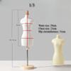 Mini Female Mannequin for 1/2 1/3 1/4 Doll Clothing Display Stand DIY Dollhouse Miniature Ornaments Supplies
