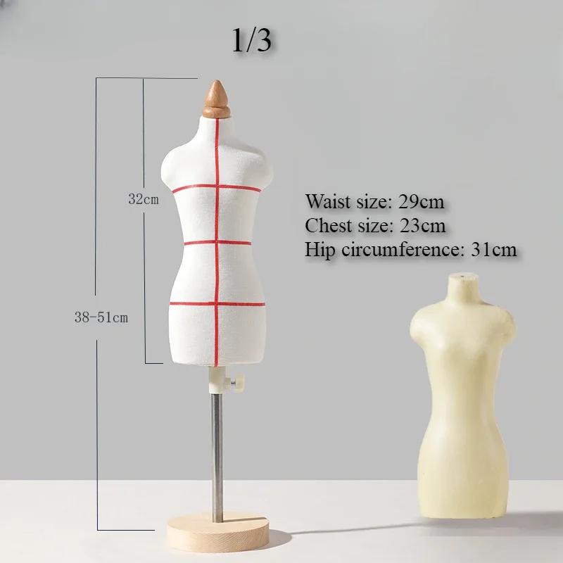 Mini Female Mannequin for 1/2 1/3 1/4 Doll Clothing Display Stand DIY Dollhouse Miniature Ornaments Supplies