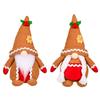 Delightful Khaki Gingerbread Man Needle Hat Rudolf Plush Doll For Christmas Cheer