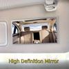 Автомобильный солнцезащитный козырек HD декоративное зеркало на липучке автомобильное небьющееся косметическое зеркало из нержавеющей стали