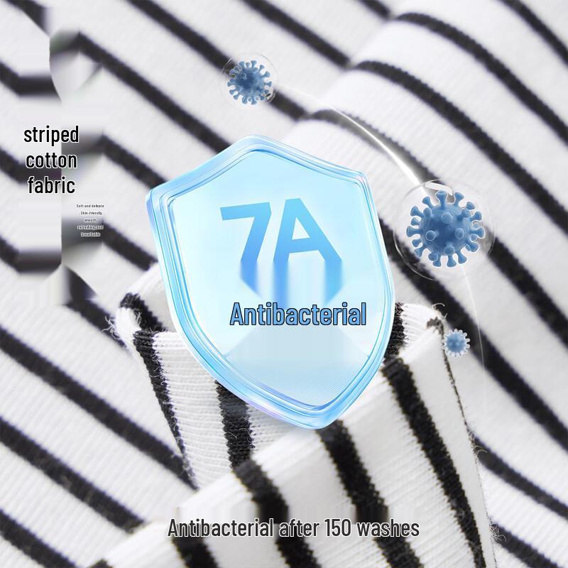 Duo Duo Jia Boys' Striped Antibacterial T-Shirt