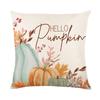 2022 New Thanksgiving Pillow Cover Pillowcase Thank You Pumpkin Linen Print Throw Pillow Case Living Room Sofa Pillow Cushion Cover
